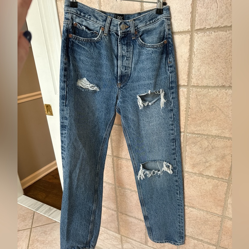 Women’s  Distressed Blue Jeans